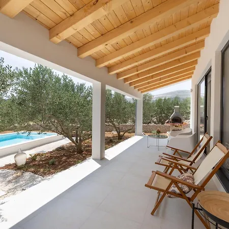 Peace & Pool In Olive Grove Tatil Evi Plano